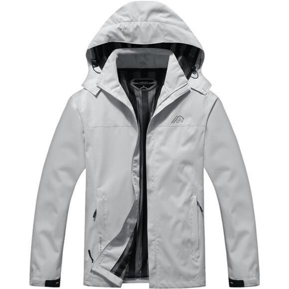Men's Lightweight Waterproof Hooded Rain Jacket